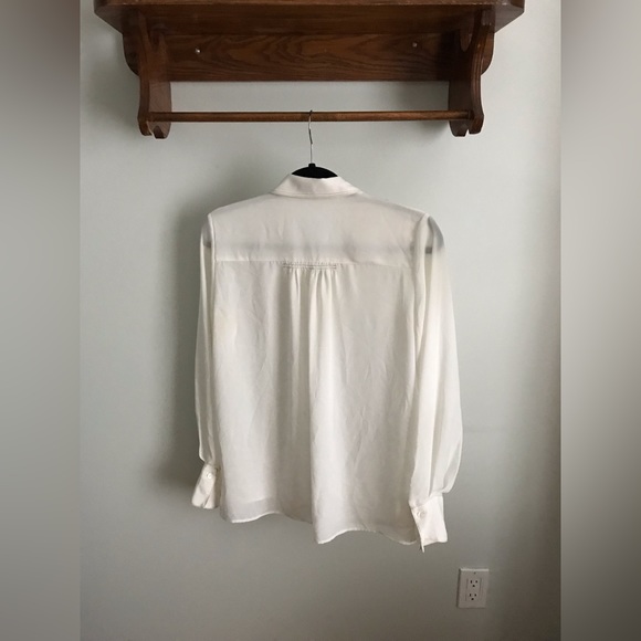 Mango Off-white Shirt 4 - Picture 2 of 3